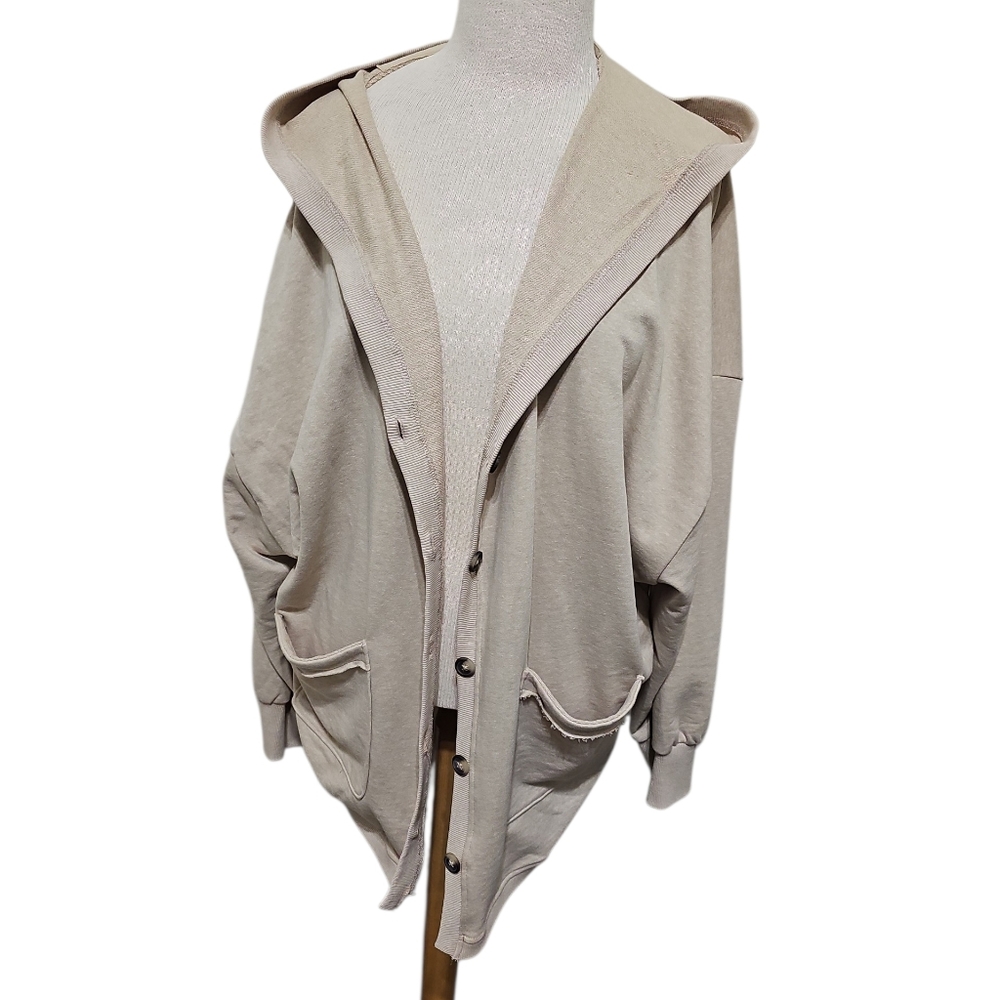 Westbound Oversized Button Front Sweater Jacket